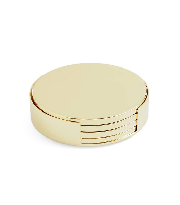 Aerin伊夫集4个杯垫带底座