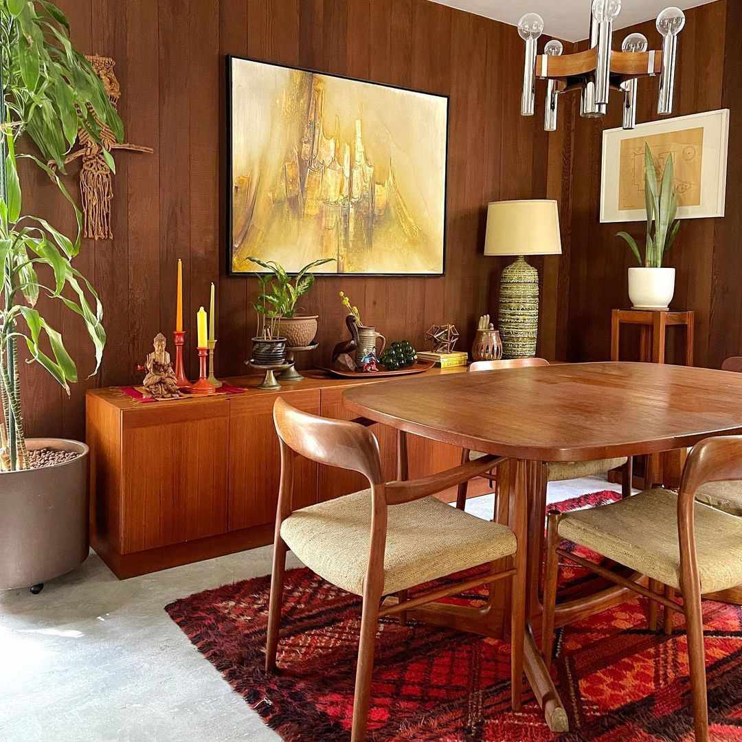 复古饭厅木镶板