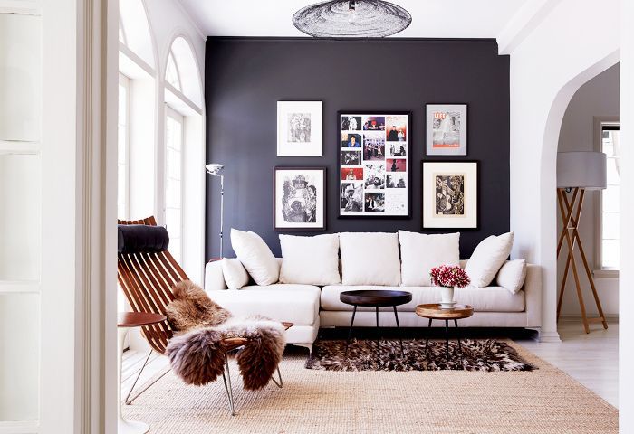 简单的客厅想法-分层地毯