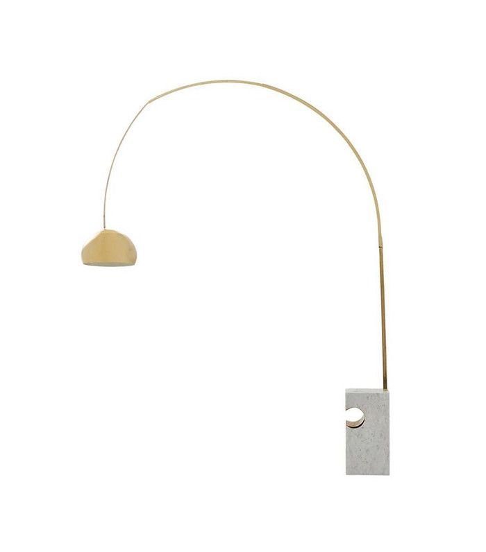 古董铜弧落地灯