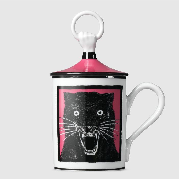 古驰豹手和环杯