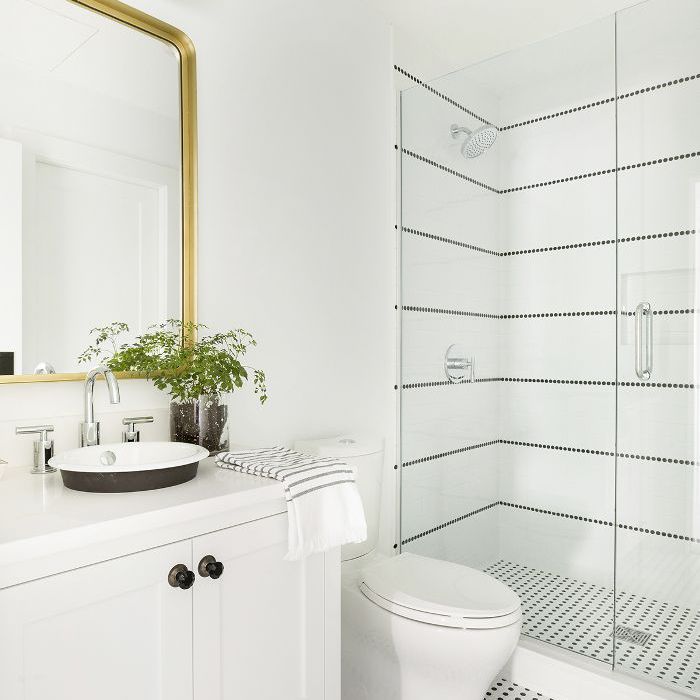 黑白浴室瓷砖设计