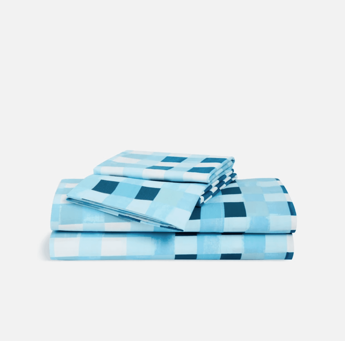 Brooklinen Luxe Hardcore Sheet Bundle  -  Blue Gingham