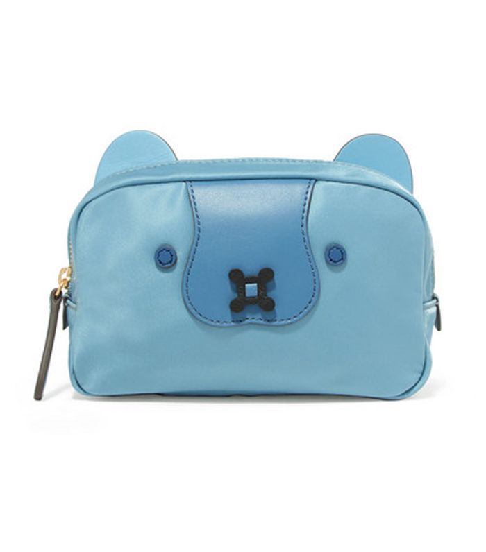 皮革边的贝壳化妆品盒