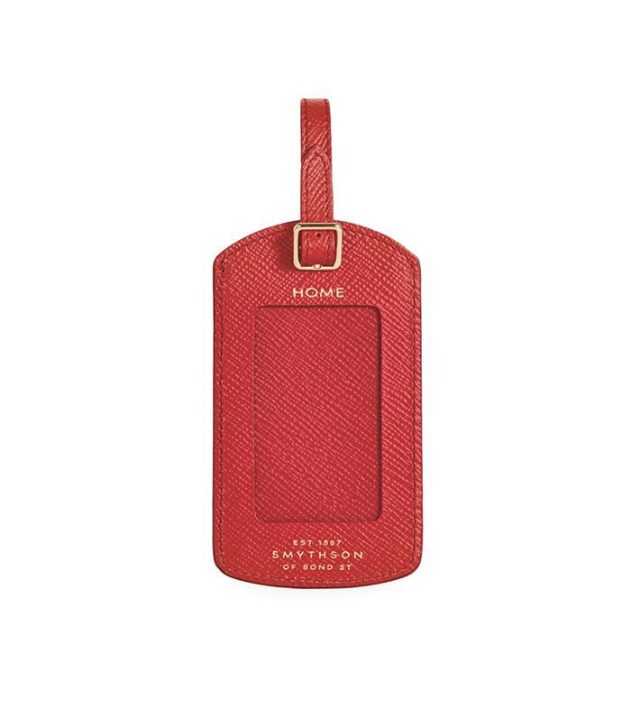 Smythson巴拿马皮革行李牌