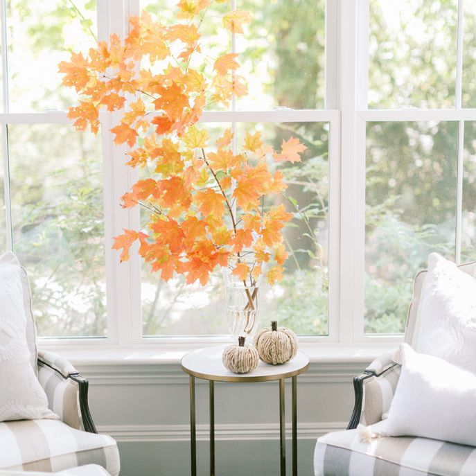 秋季装饰休息区