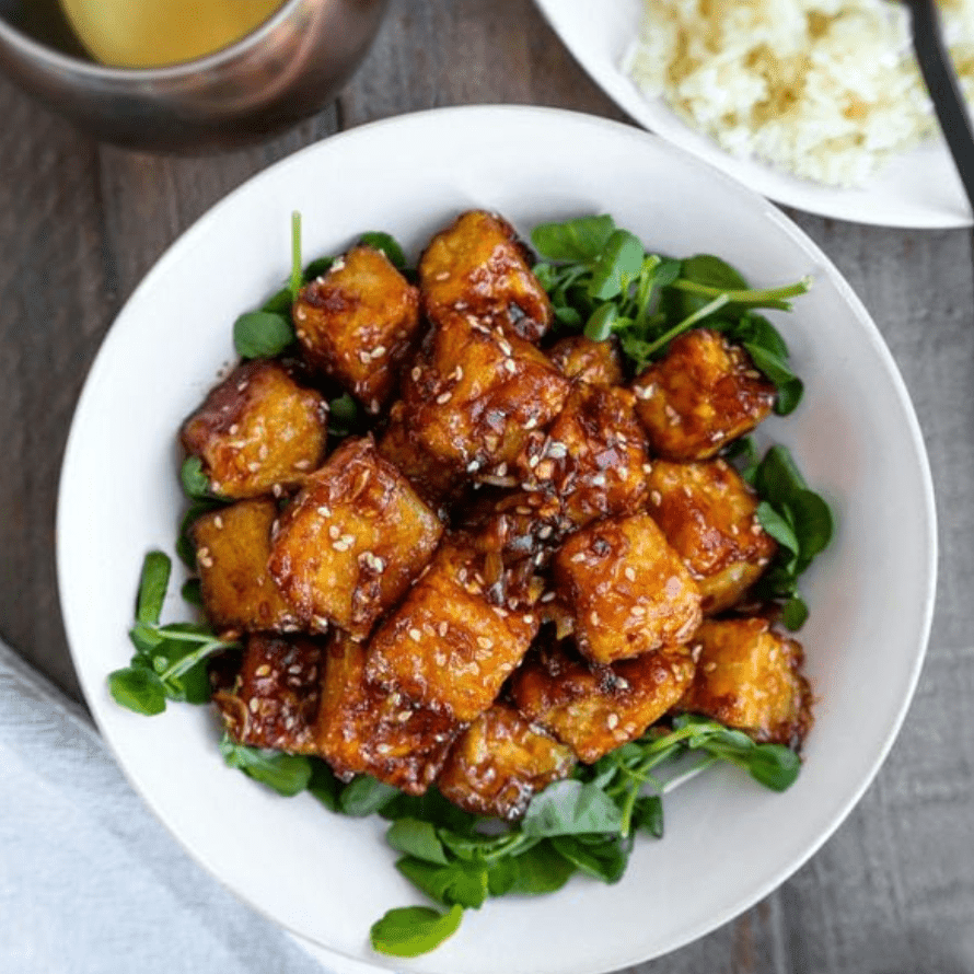 麻辣蜂蜜芝麻豆腐