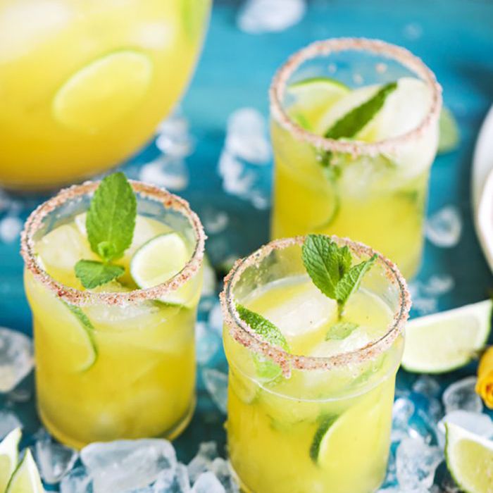 芒果玛格丽塔无酒精鸡尾酒非酒精饮料夏天