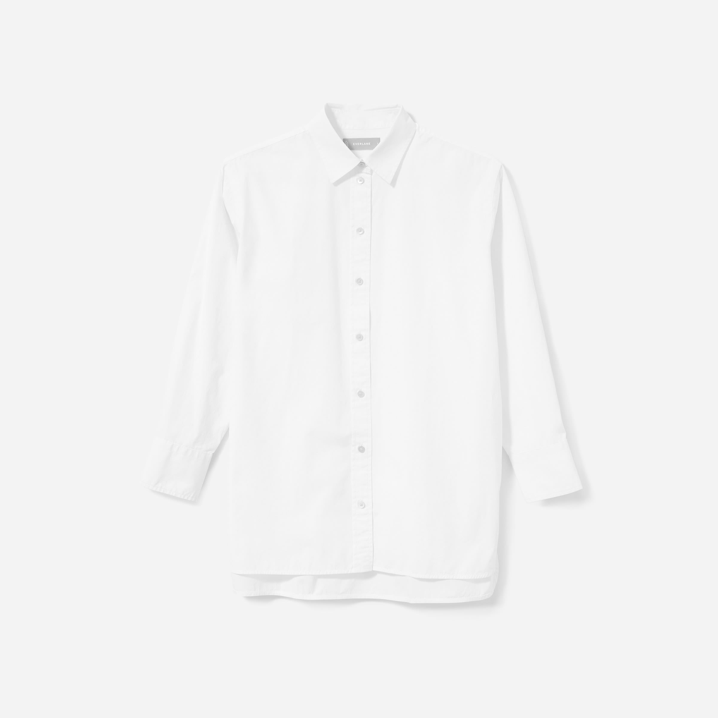 everlane poplin oversized shirt