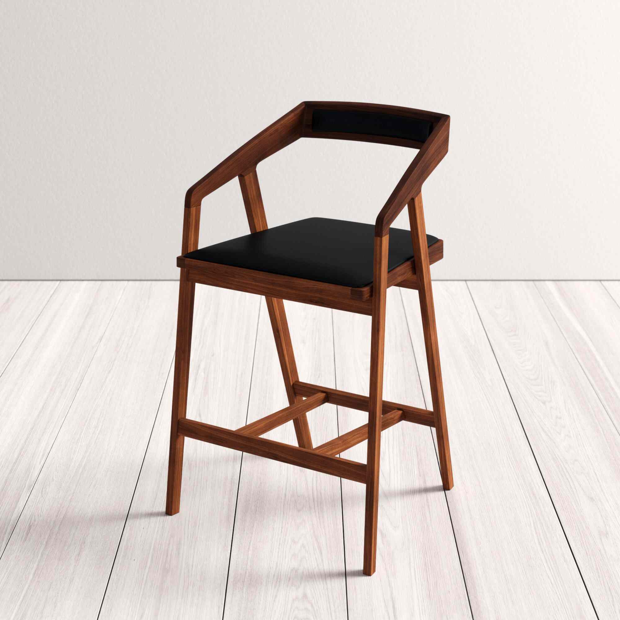 黑色和棕色的椅子