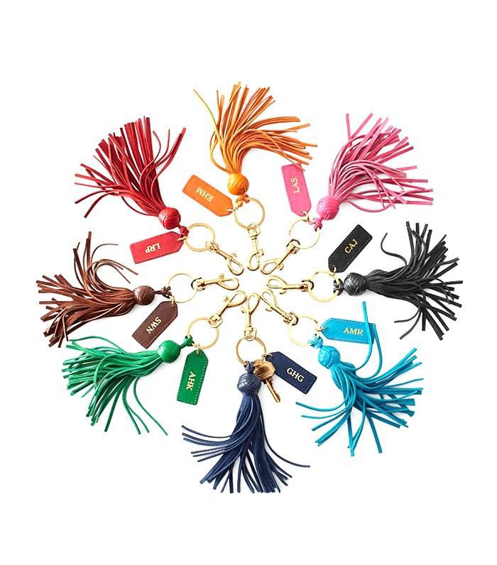 马克和格雷厄姆皮革Tasel钥匙链