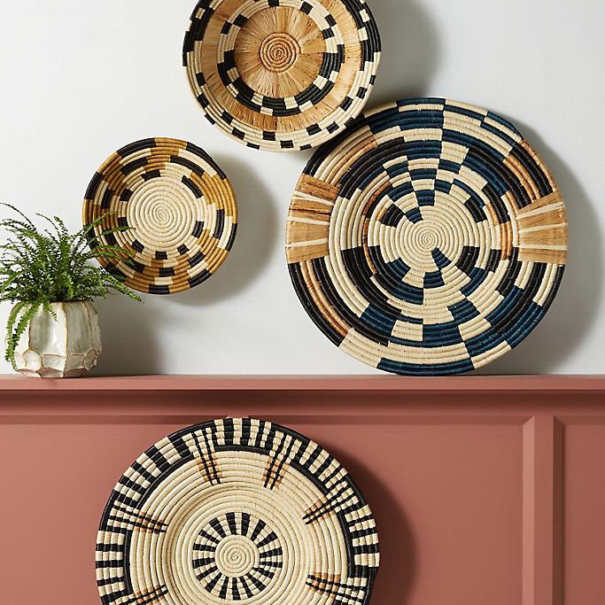 Anthropologie的香蕉树皮吊篮