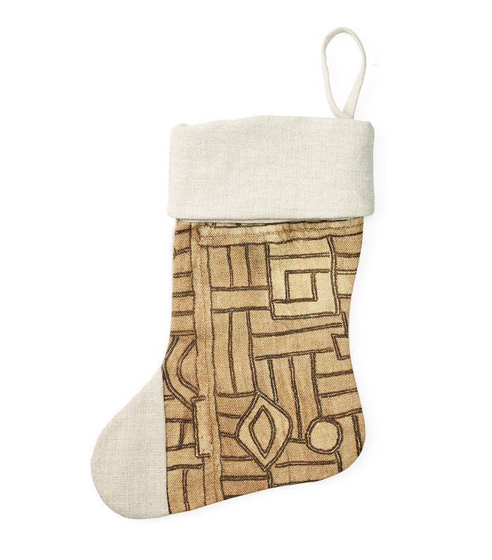 布鲁明维尔灰色条纹圣诞袜