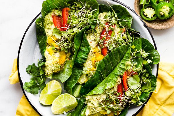 墨西哥鳄梨蛋沙拉，羽衣甘蓝绿卷