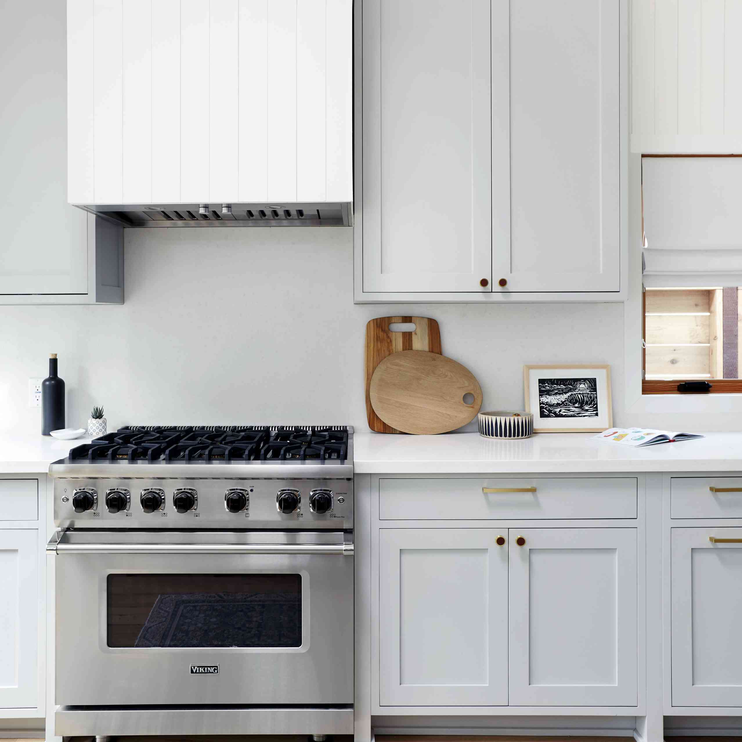 本周的改造 - 纳塔利伊迈尔斯厨房以后用浅蓝色橱柜和鞋面