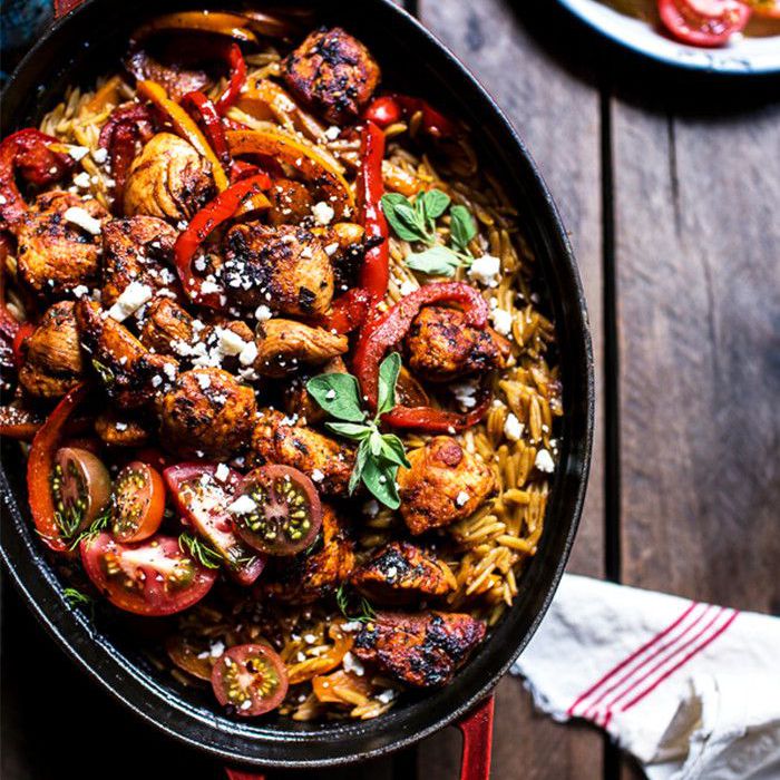 一锅希腊牛鸡番茄大蒜油