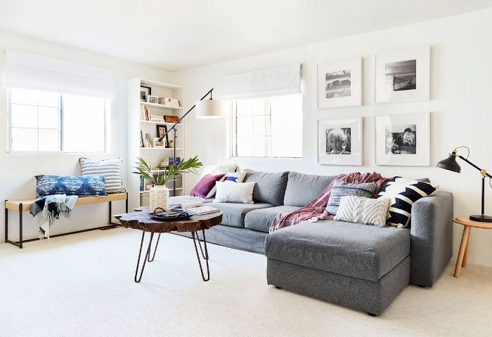 白色客厅有组合沙发