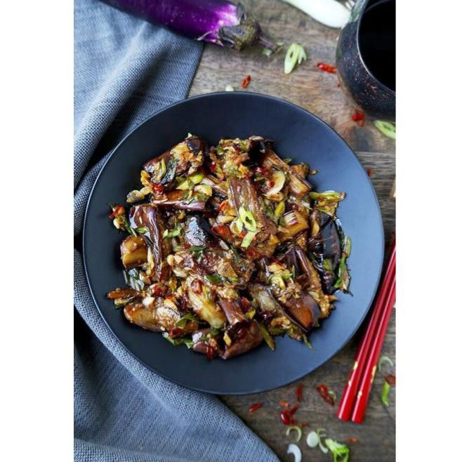 中国茄子用大蒜调味汁食谱