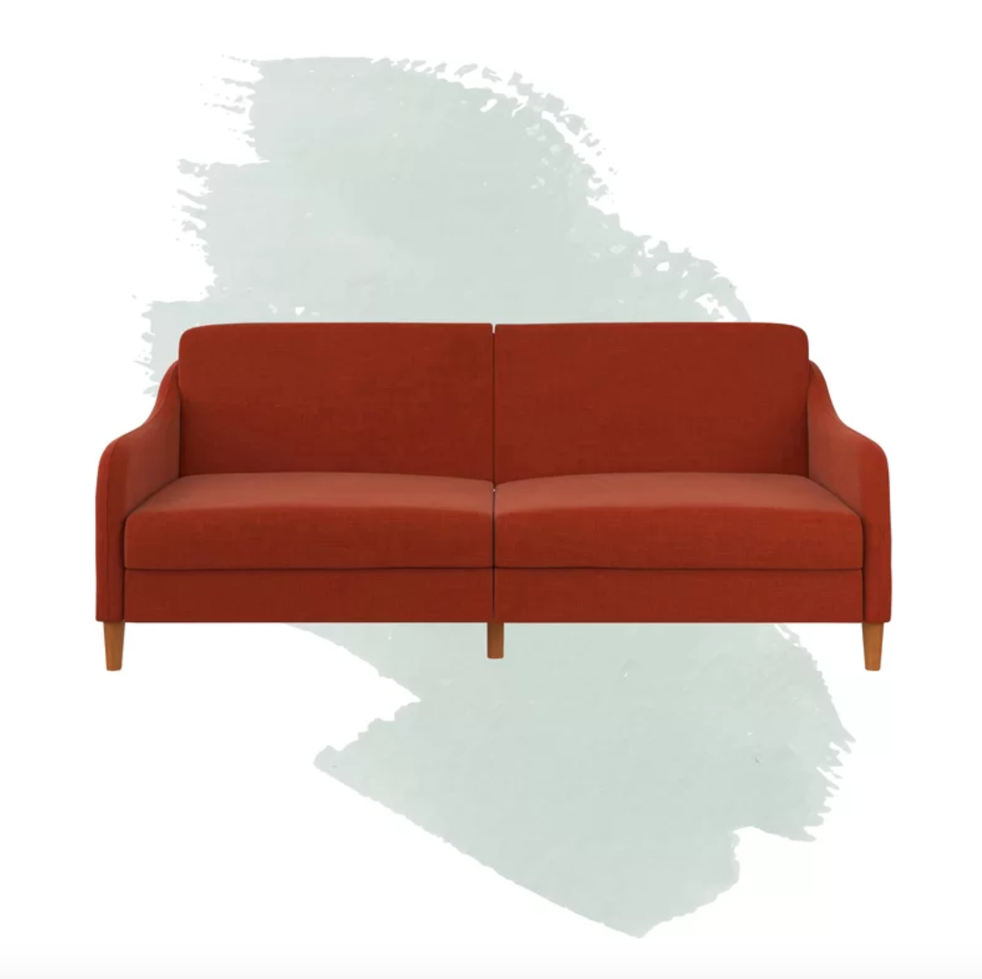 橙色沙发床