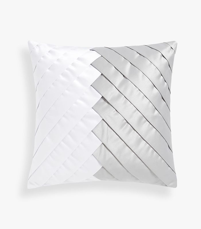 扎拉首页对角线百褶抱枕套