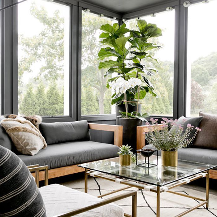 gray living room