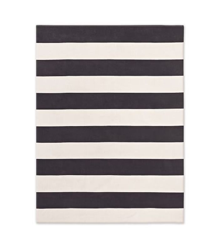 西榆大胆条纹棉质地毯