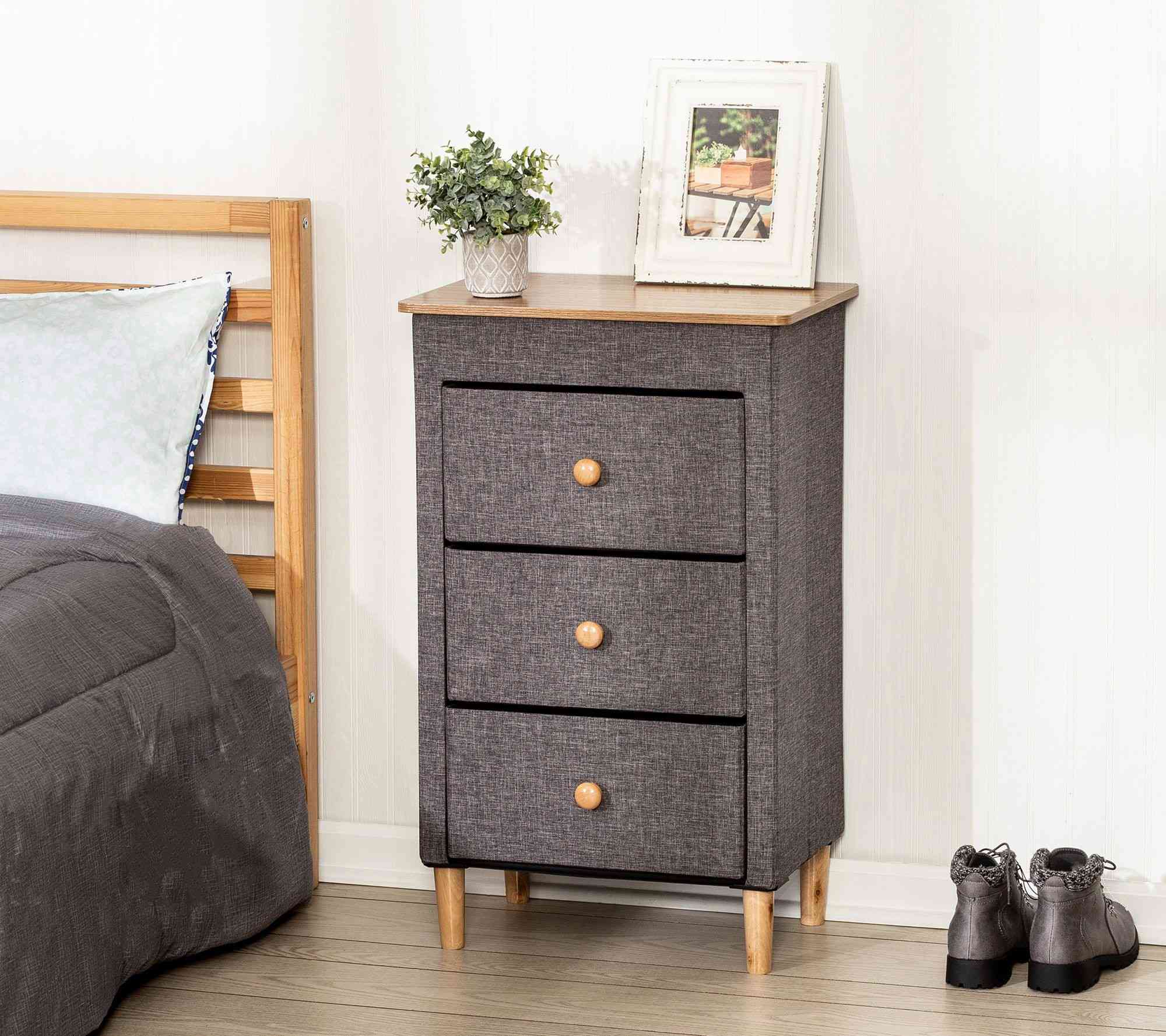 QVC Honey-Can-Do 3-Drawer Fabric Storage Organizer H338197