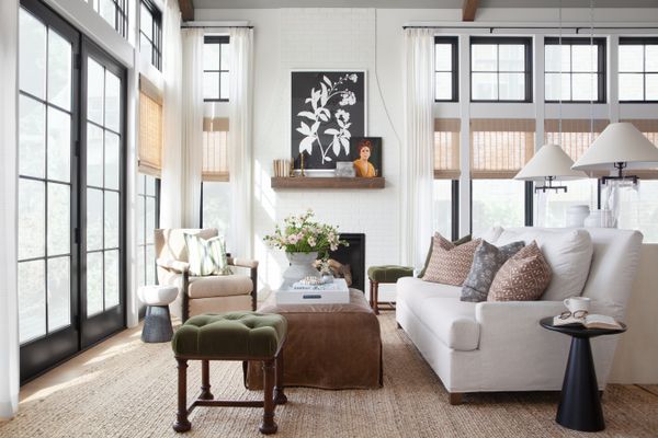 One room I'll never forget - fargo sunroom with neutral colors and tall ceilings
