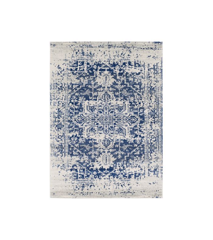 露露和格鲁吉亚Prisha地毯，白色和蓝色“class=