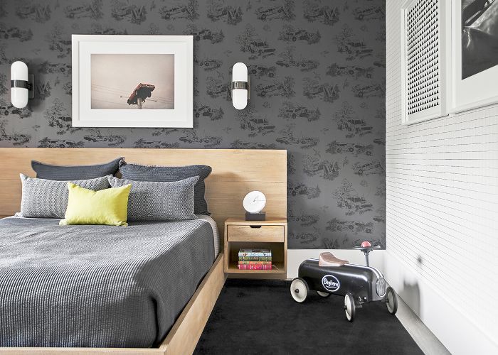 汽车为主题的孩子的卧室”class=