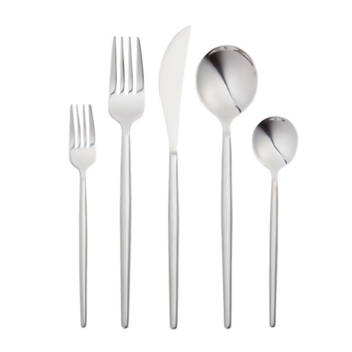 CB2 20件短剑亮银色餐具套装