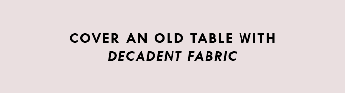 覆盖旧表颓织物