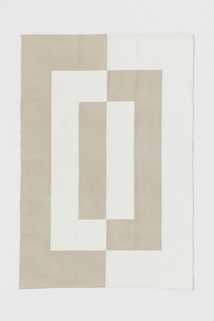 H&M雅格特图案的棉地毯