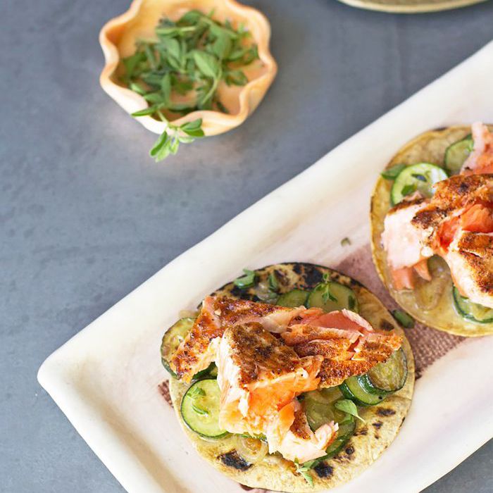 西葫芦卷，三文鱼卷