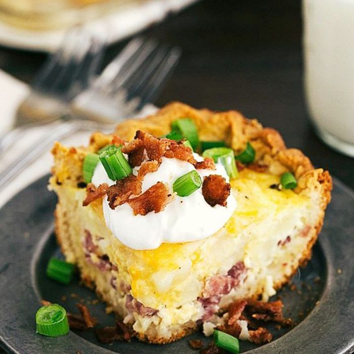 南方晚餐的想法- Hashbrowns和火腿乳蛋饼