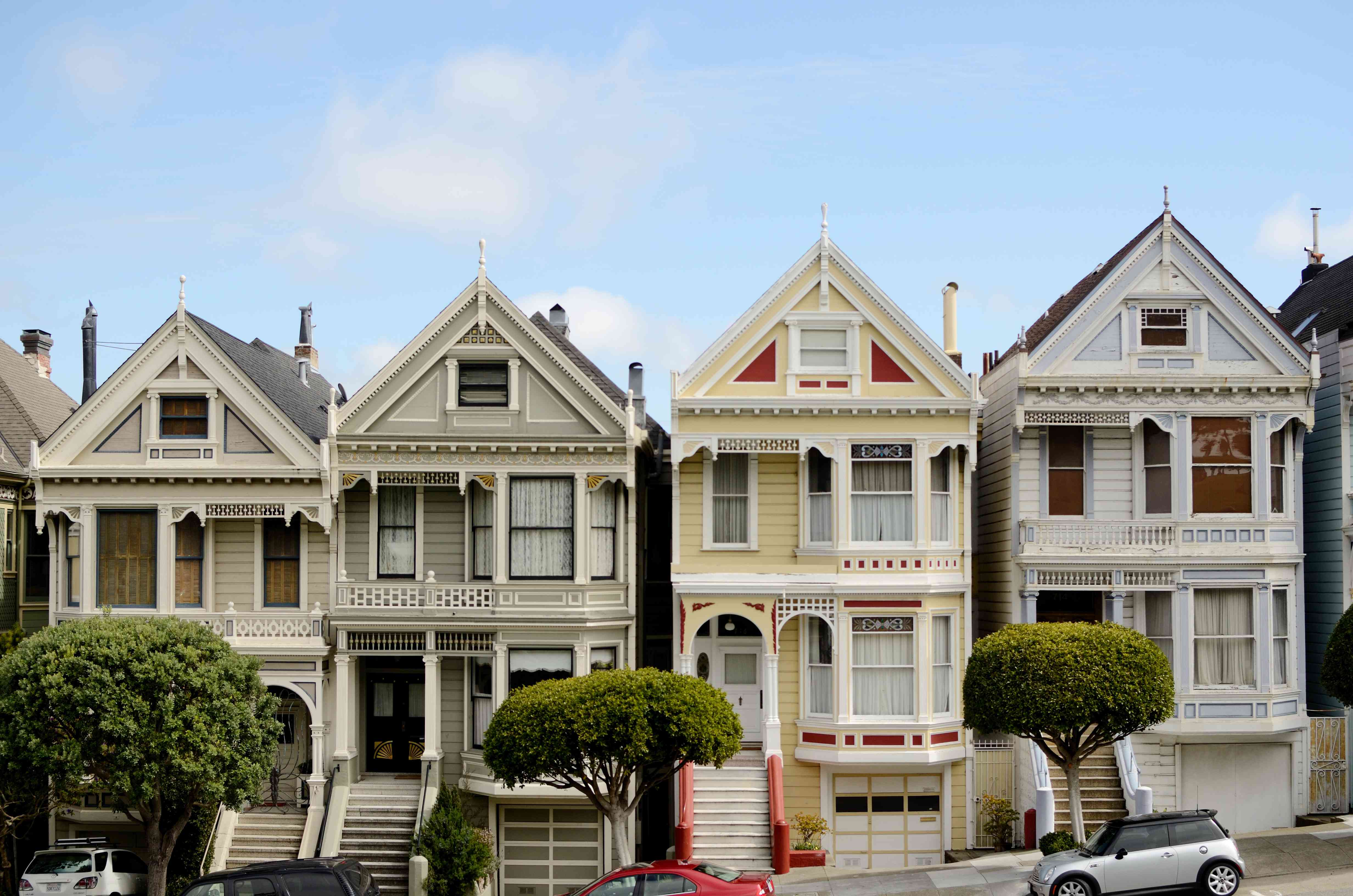 维多利亚女王时代的房子在旧金山