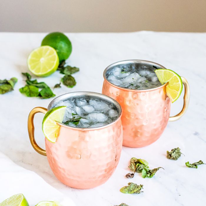 莫斯科骡子非酒精饮料的夏天