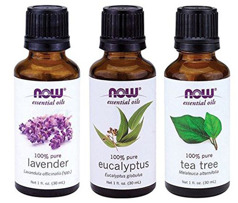 Trio of essential oils.