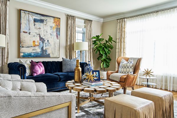 装饰的一周-蒂芙尼布鲁克斯豪华客厅改造