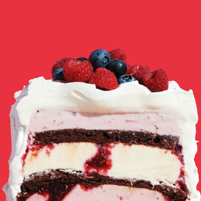 快速晚宴菜谱 - 布朗尼冰淇淋蛋糕