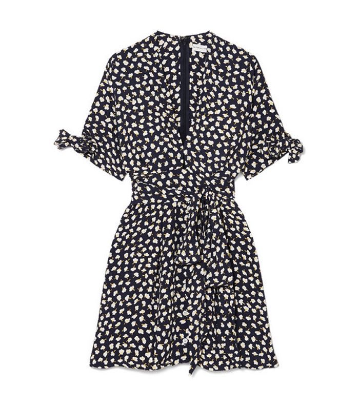 斯福尔品牌吉特碎花印花薄纱迷你连衣裙