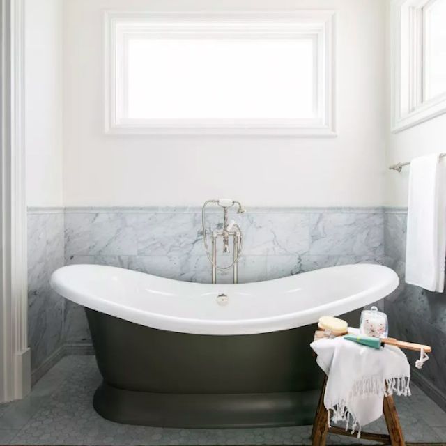 Pewter Bathtub.