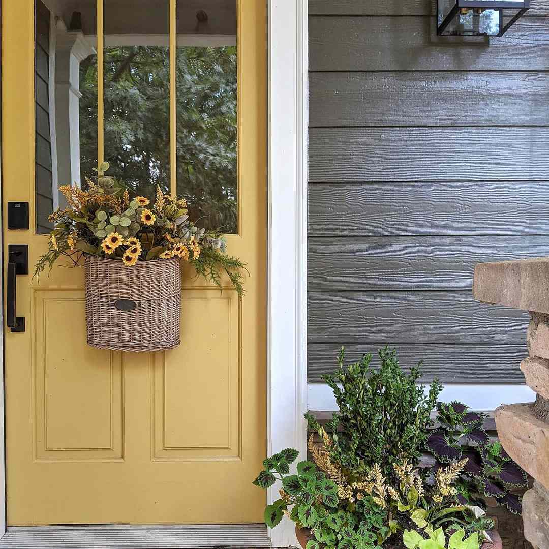 前廊秋季装饰篮