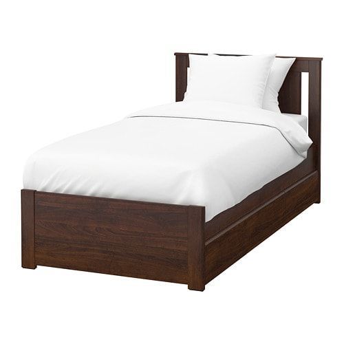 宜家的歌曲和床框有两个储物箱