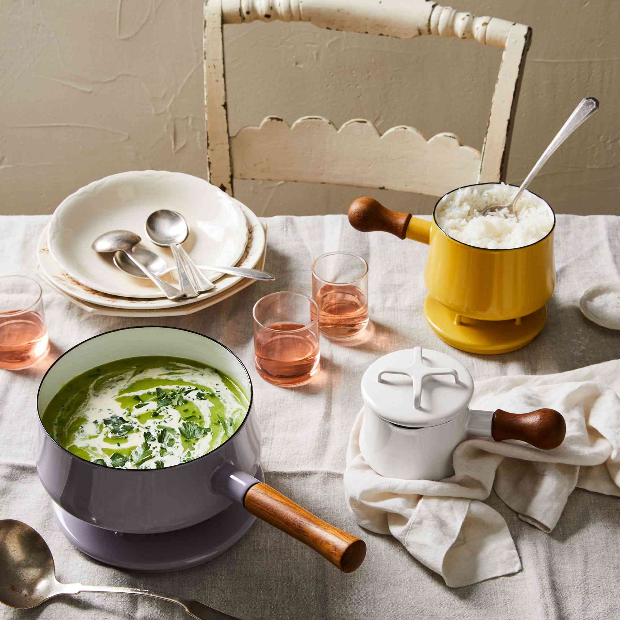 丹麦克Kobenstyle 3pc粉彩炊具套装