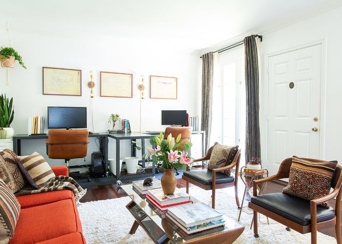 客厅和家庭办公空间