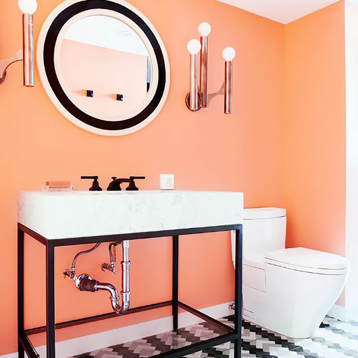 浴室照明理念 - 本世纪中叶铜壁灯