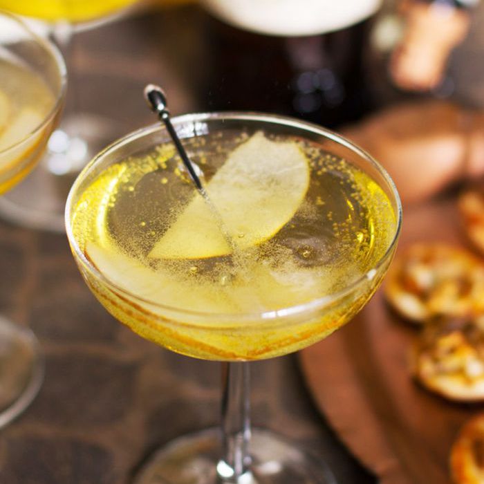 白兰地鸡尾酒-苦的甜的闪光的鸡尾酒