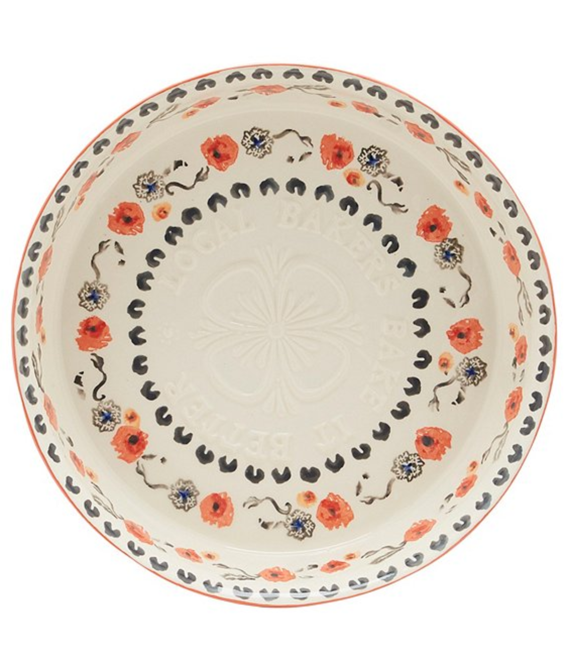 碎花图案的烤盘