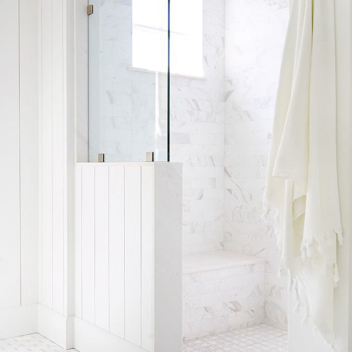 大理石瓷砖淋浴